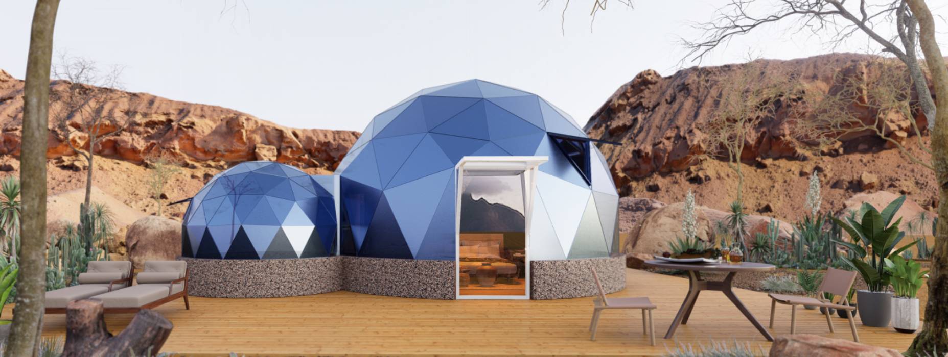 清新区球形智能光伏玻璃星空房